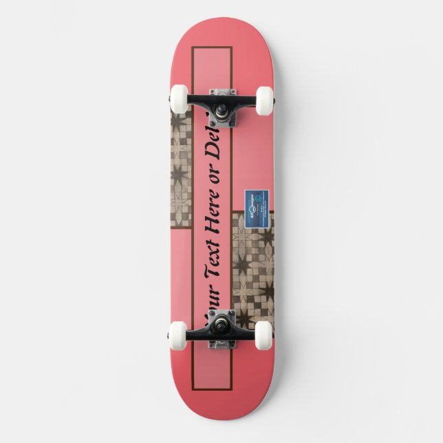 Skateboard VP(Peach LED S.C.C.)RFPMDesign ©️ 2023/ (Vorderseite)