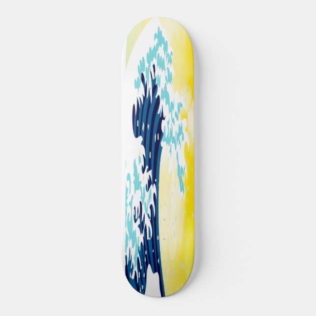 Skateboard WAVES YELLOW SUNSHINE (Vorderseite)