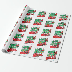 Skateboard Weihnachten Skateboard Deck die Hallen Geschenkpapier