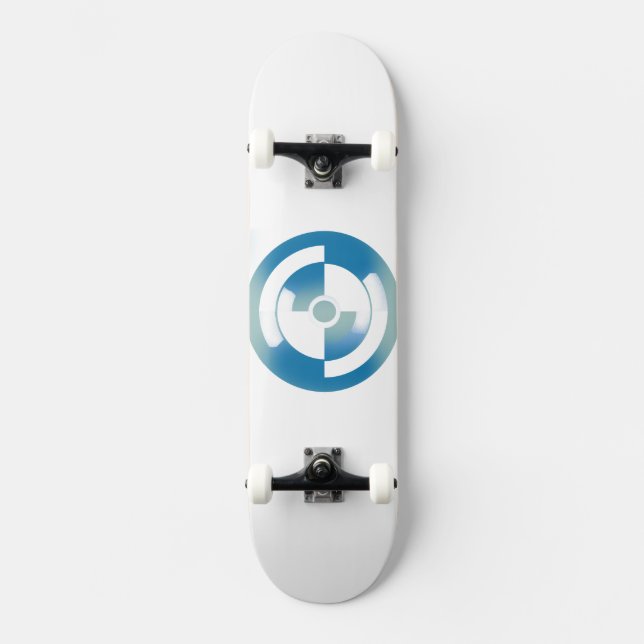 Skateboard with Abstract Circles Design (Vorderseite)