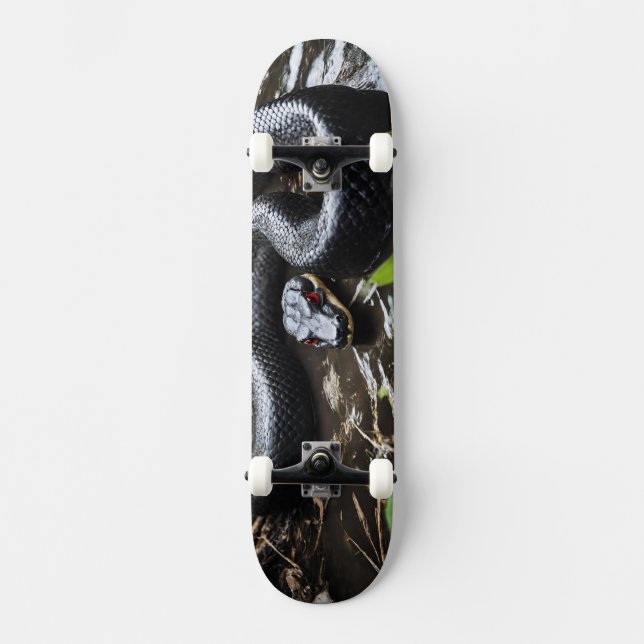 Skateboard with black anaconda (Vorderseite)