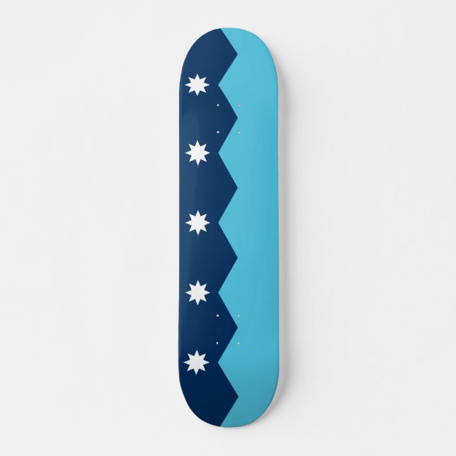 Skateboard with flag of Minnesota, USA (Vorne)