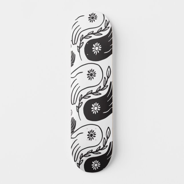 Skateboard yin yang  (Vorderseite)