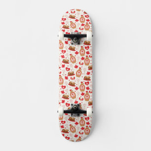 Skateboard zum kanadischen Tag Party