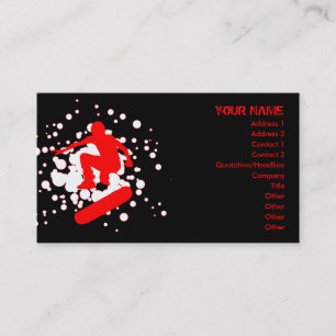 Skateboardblasen: 2 mit Seiten versehen: Visitenkarte