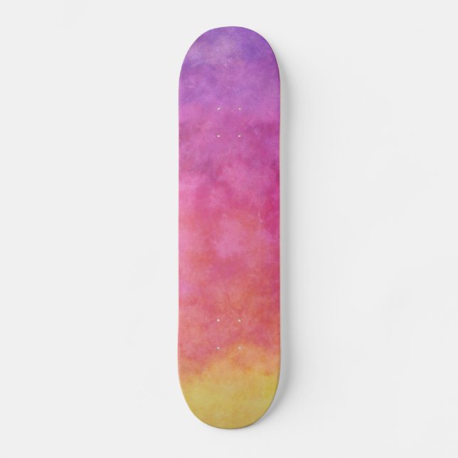 Skateboarddeck für Regenbogen-Gefärbte Krawatte (Vorderseite)