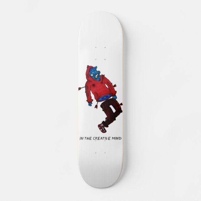 Skateboarddeck mit originellem Design (Vorderseite)