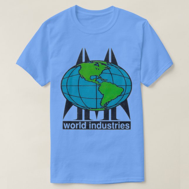 Skateboarddesign der Weltenindustrie 1 T-Shirt (Design vorne)