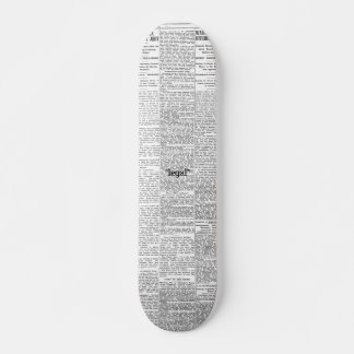Skateboarddesign für Zeitungen Skateboard