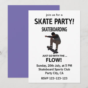 Skateboarden gehen einfach mit dem Flow-Skateboard Einladung
