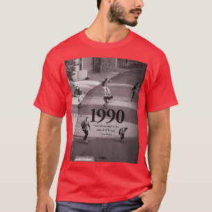 Skateboarden ist der Klang des Lebens 1990 Grafik T-Shirt