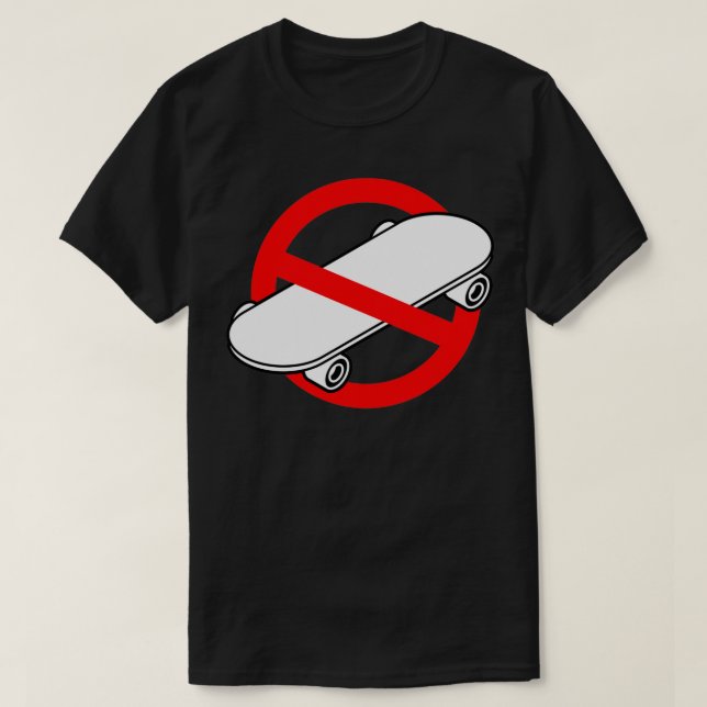 Skateboarden ist ein Verbrechen 16 T-Shirt (Design vorne)