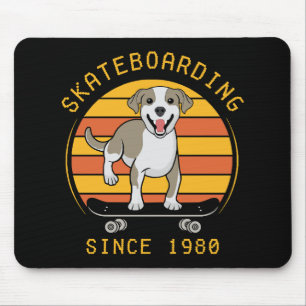 Skateboarden seit 1980 mousepad