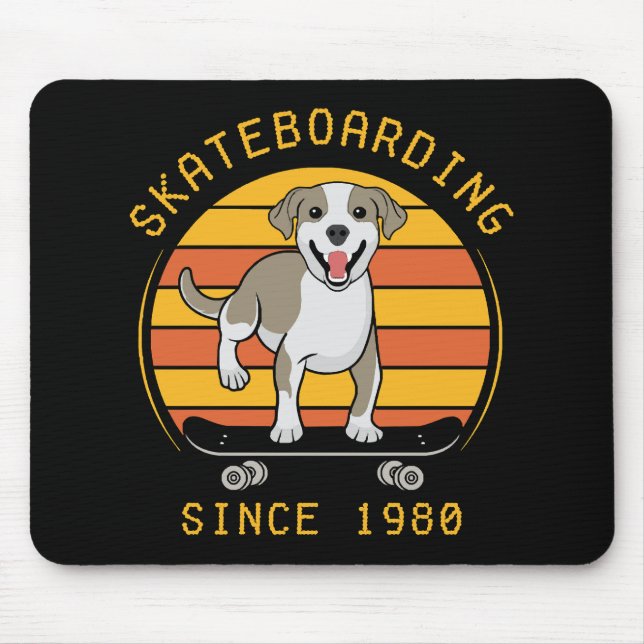 Skateboarden seit 1980 mousepad (Vorne)