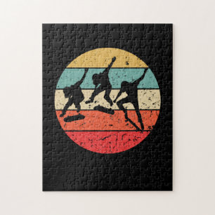 Skateboarden - Vintage Retro-Skateboarder Puzzle