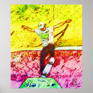 Skateboarder 12 poster
