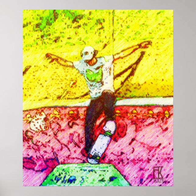 Skateboarder 12 poster (Vorne)