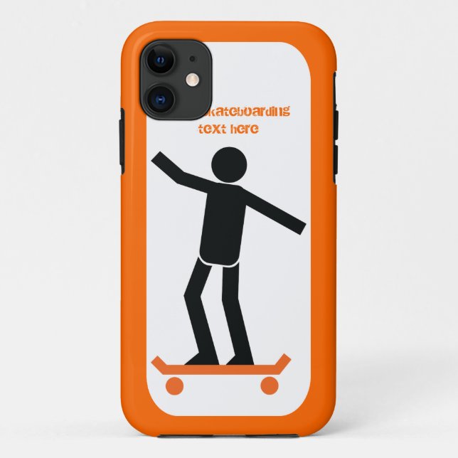 Skateboarder auf seinem Skateboard Case-Mate iPhone Hülle (Rückseite)