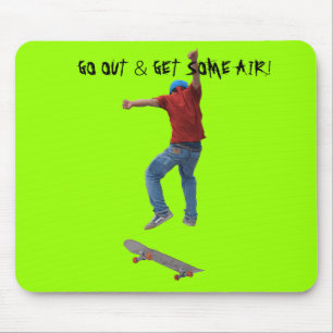 Skateboarder erhalten etwas Air Action Street Kulc Mousepad