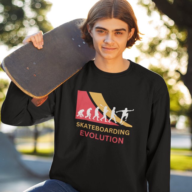 Skateboarder Evolution Sweatshirt (Skateboarding Evolution Sweatshirt Men Women)