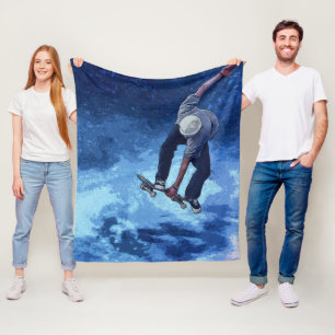 Skateboarder Fleecedecke