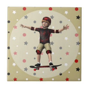 Skateboarder Fliese