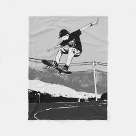 Skateboarder GetAir - Skateboarder-Design Fleecedecke