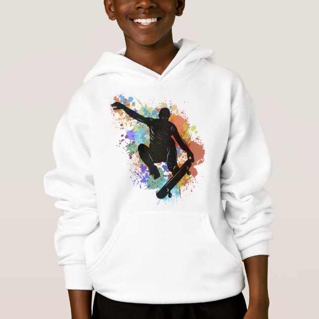 Skateboarder Hoodie (Vorderseite)
