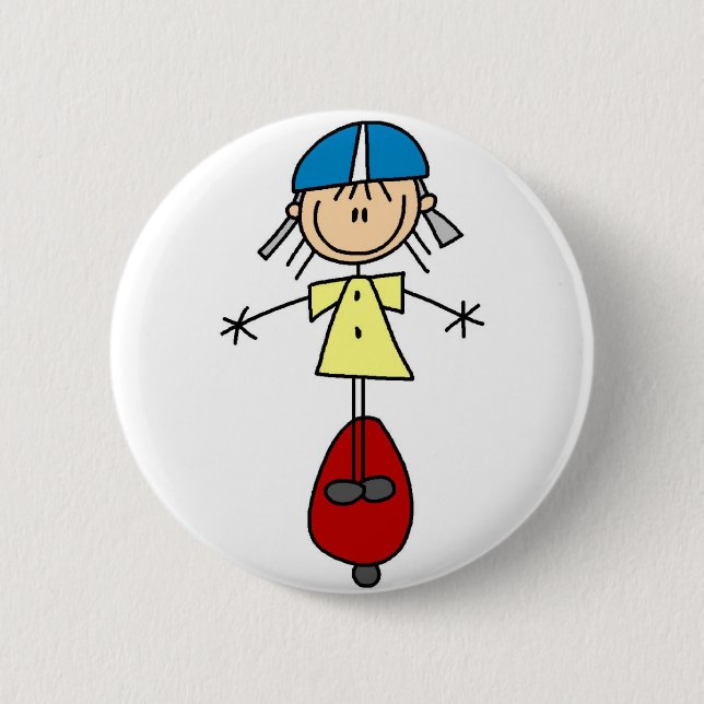 Skateboarder Knopf Button (Vorderseite)