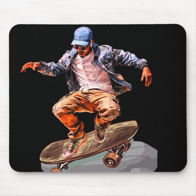 Skateboarder Mousepad (Vorne)
