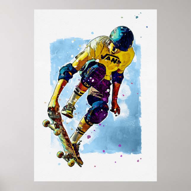 Skateboarder Poster (Vorne)