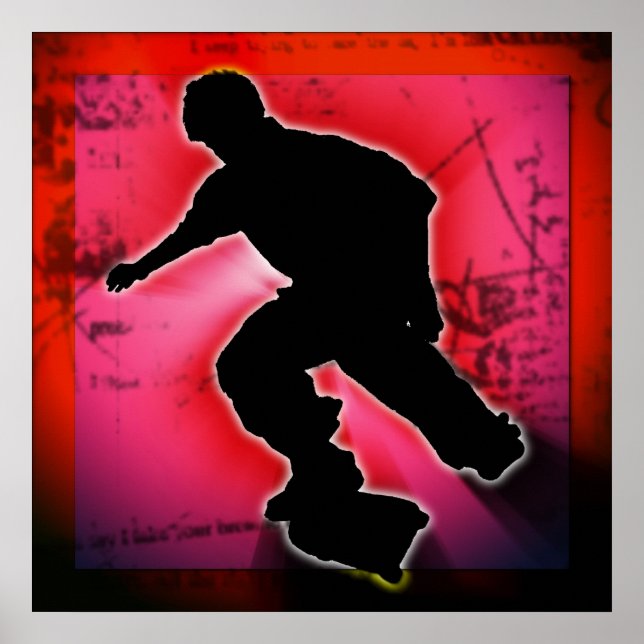 Skateboarder Poster (Vorne)
