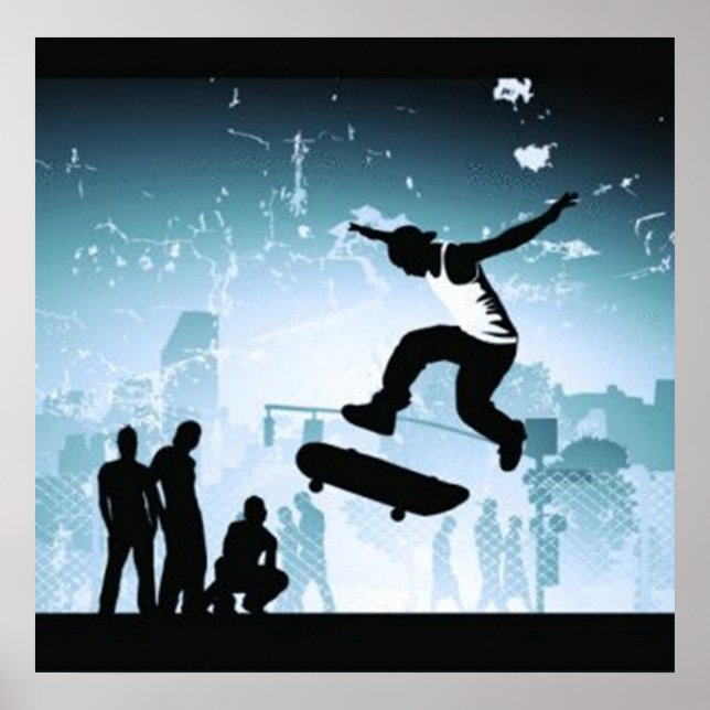 Skateboarder Poster (Vorne)