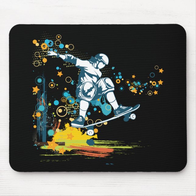 Skateboarder sk8er mousepad (Vorne)