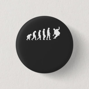 Skateboarder Skater Evolution Button