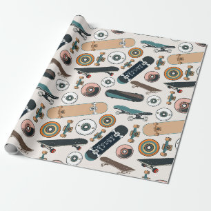 Skateboarder-Teile Geschenkpapier