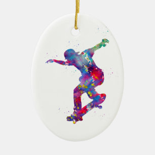 Skateboardfahren Keramik Ornament