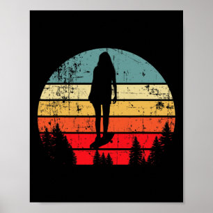 Skateboardfahren Retro Vintage Skateboard-Tricks G Poster