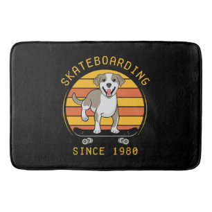 Skateboardfahren seit 1980 badematte