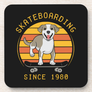 Skateboardfahren seit 1980 getränkeuntersetzer