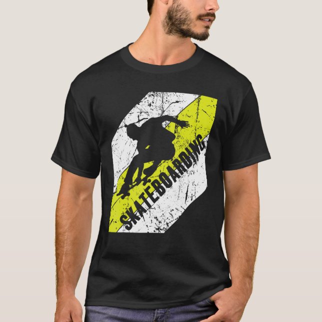 Skateboardfahren Vintage Skateboarder Skate T-Shirt (Vorderseite)