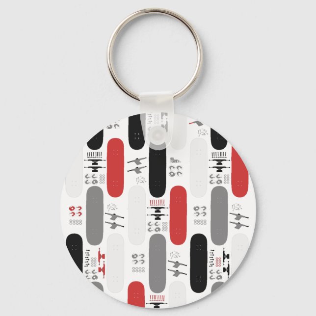 Skateboardfehler (GRB) Schlüsselanhänger (Vorderseite)