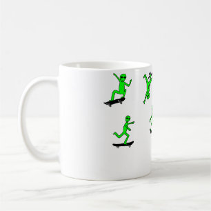 Skateboarding-Alien-Packung Kaffeetasse