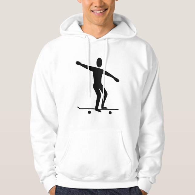 Skateboarding - Black Hoodie (Vorderseite)