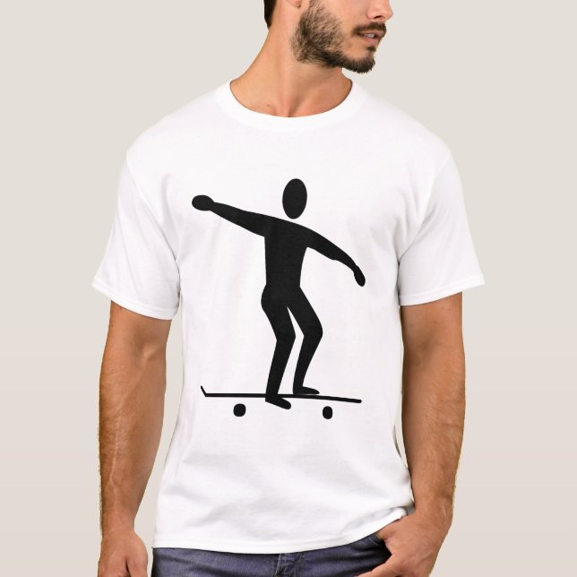 Skateboarding - Black T-Shirt (Vorderseite)