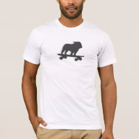 Skateboarding Bulldoggen-Silhouette