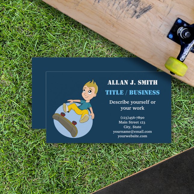 Skateboarding Business Cards Visitenkarte (Von Creator hochgeladen)