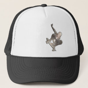 Skateboarding; Cooles Schwarzes Truckerkappe