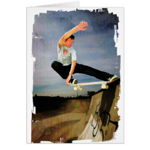 Skateboarding die Wand