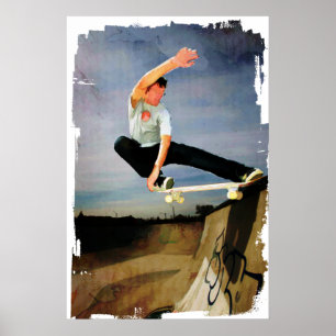 Skateboarding die Wand Poster